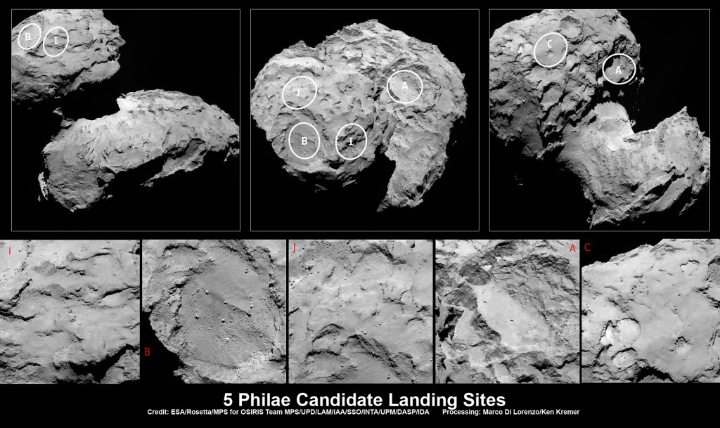 Rosetta-Philae-landing-sites_1_Ken-Kremer