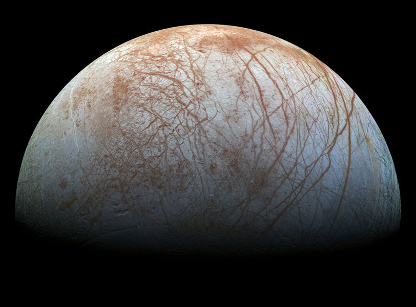 Jupiter's Moon covered in sea salt