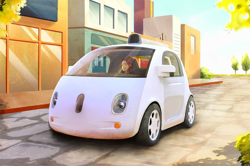 alt="Google Self-Driving Car Prototype"
