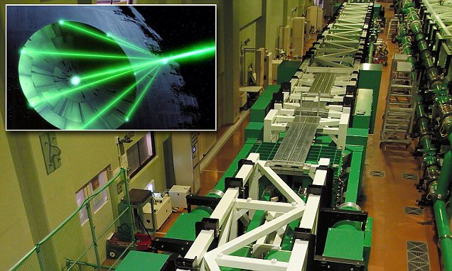 "world most powerful laser japan death star"