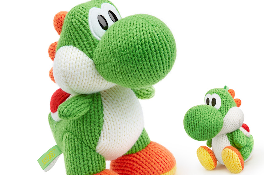 "giant yarn yoshi made available by nintendo"