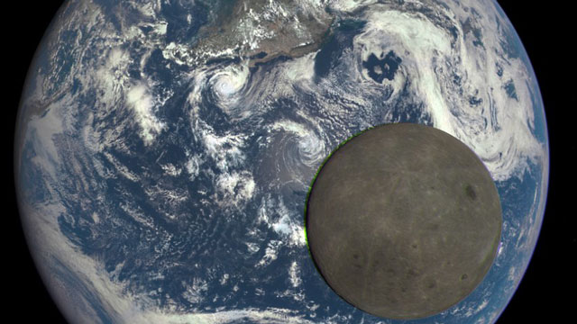 "far side of the moon pictured by nasa"