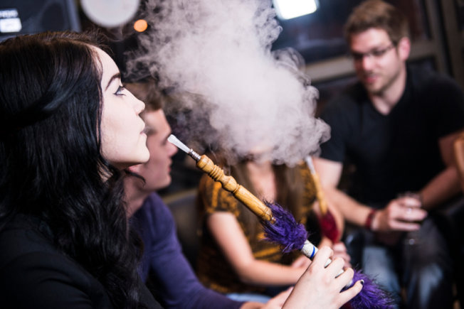 "young adults think hookah is safer"