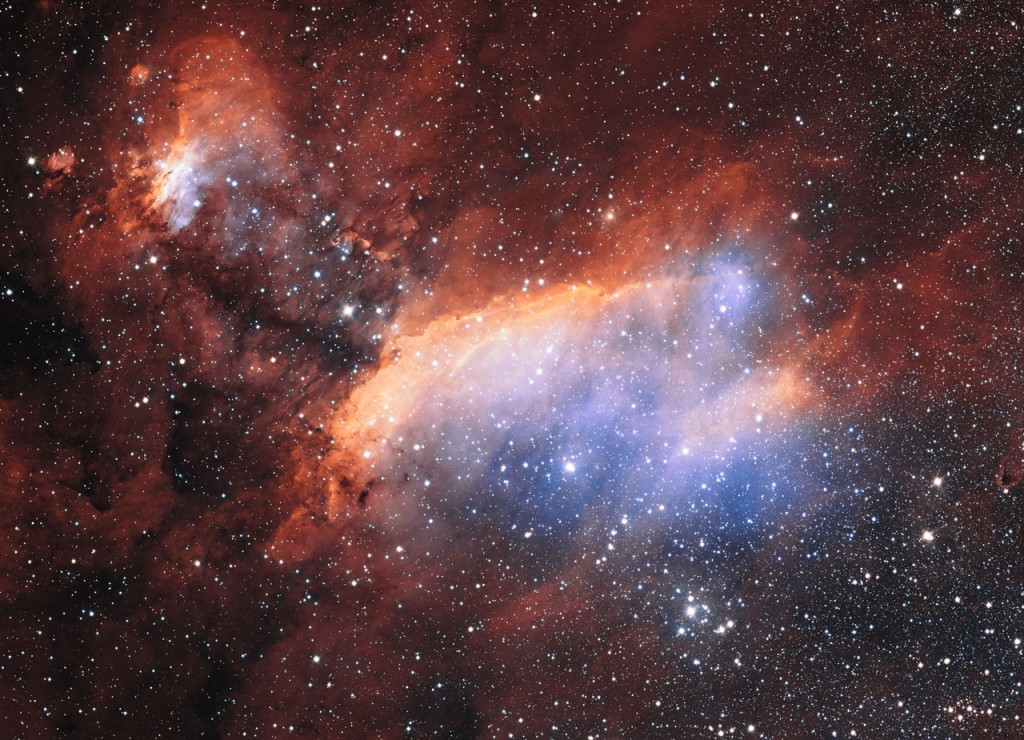 "prawn nebula turns old stars debris to young stars"