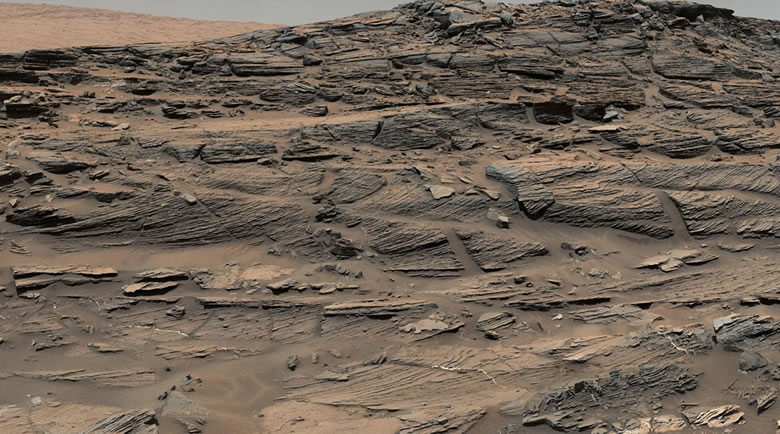 "new images from mars reveal petrified sand dunes"