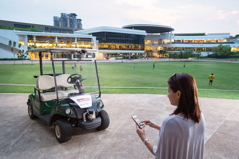 "smart self driving golf carts in singapore"