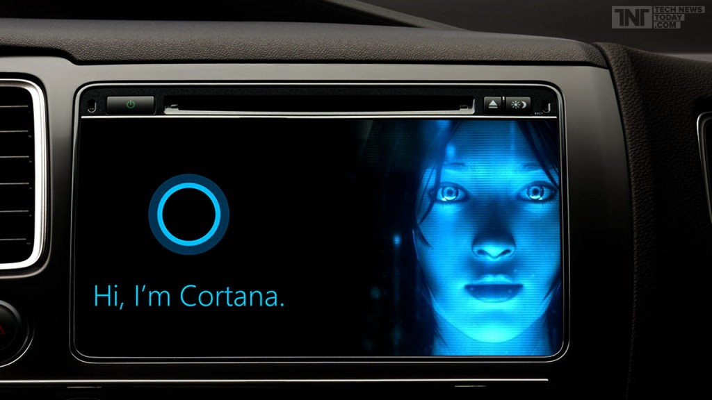 "Microsoft's Cortana assistant on cars"