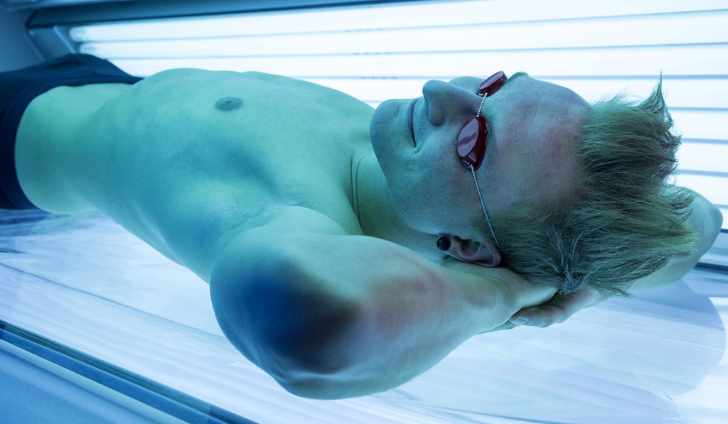 "tanning beds cause skin cancer among gay men"