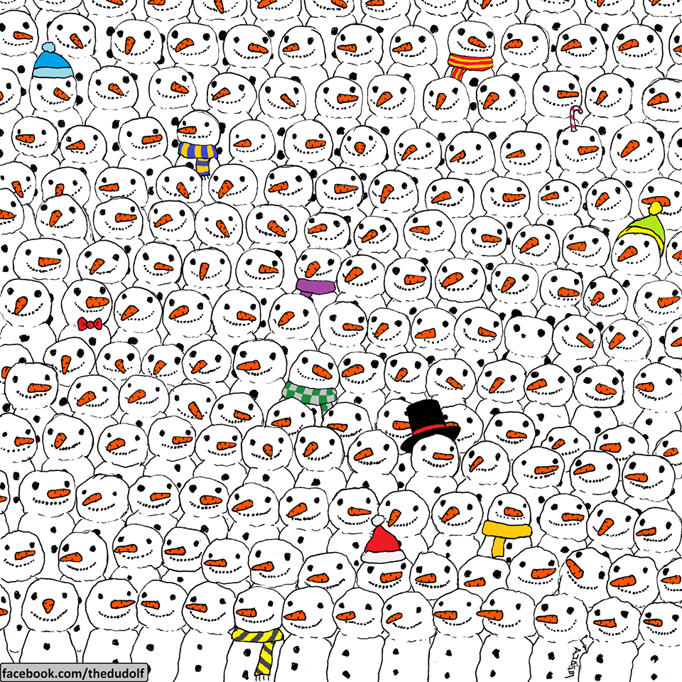 Find the black and white panda