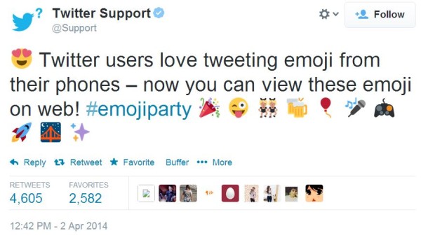 "Twitter has new emojis"