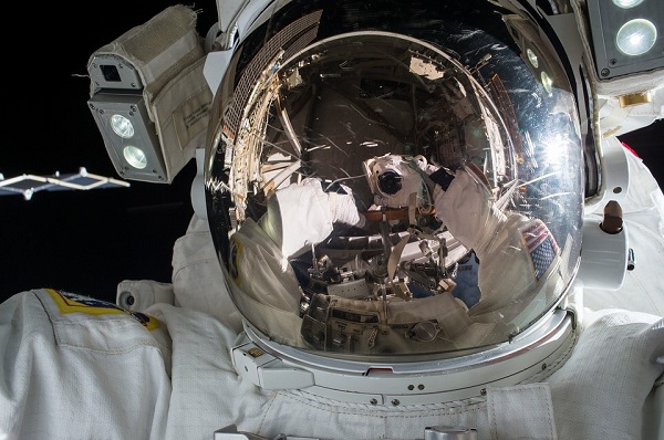 An astronaut in cosmos