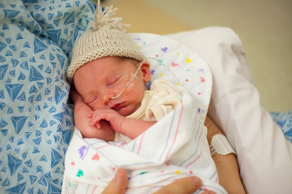 A prematurely born baby