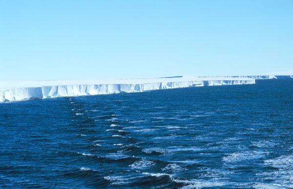 The ice shelf of Antarctica