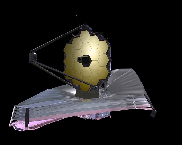 A scheme of the James Webb Space Telescope