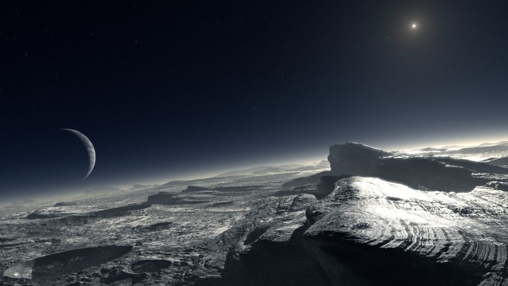 The surface of Pluto