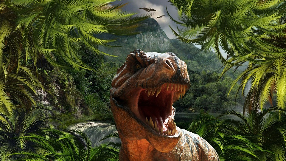 An illustration of a T-rex