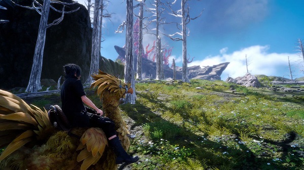 Final Fantasy XV screenshot in a forest