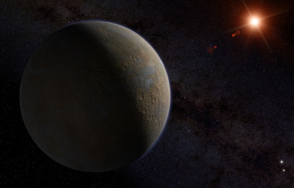 artist interpretation of the proxima centauri b planet