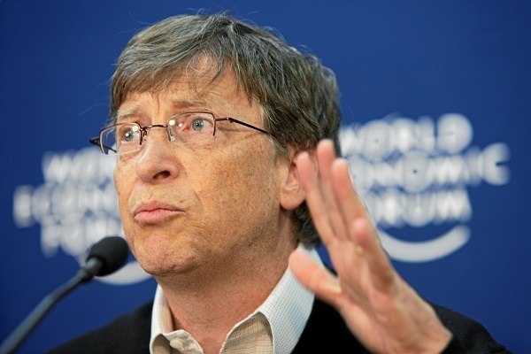 Microsoft founder Bill Gates at Davos in 2008