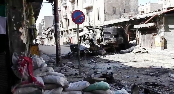 War-ravished Syrian city