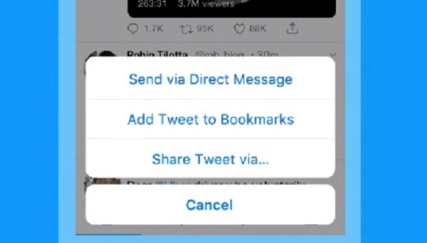Twitter's Bookmark feature