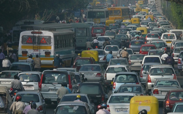 Traffic pollution in India